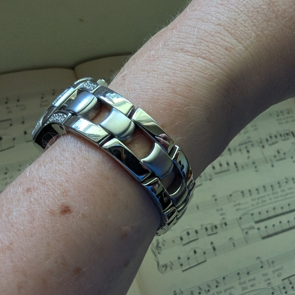 Relic Silver Watch with Crystal Accents - Picture 10 of 16